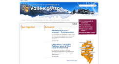 Desktop Screenshot of ccvallee-aspe.fr